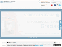 Tablet Screenshot of clinicaserrano.com